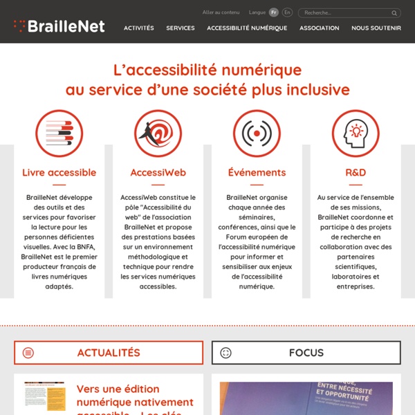 BrailleNet page d'accueil