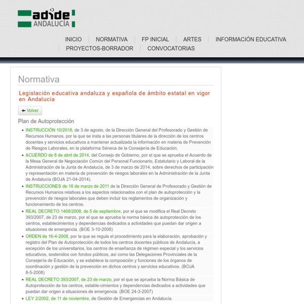 ADIDE-ANDALUCIA .Plan de autoprotección de riesgos laborales.