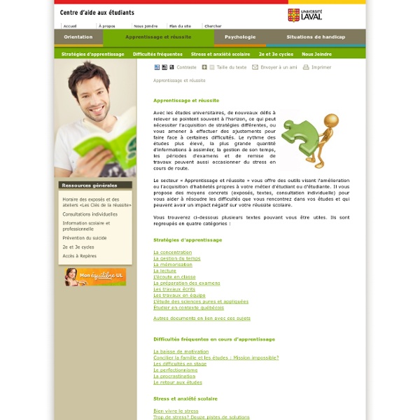 Apprentissage et réussite