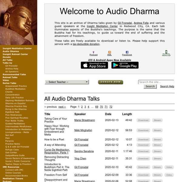 Welcome to Audio Dharma