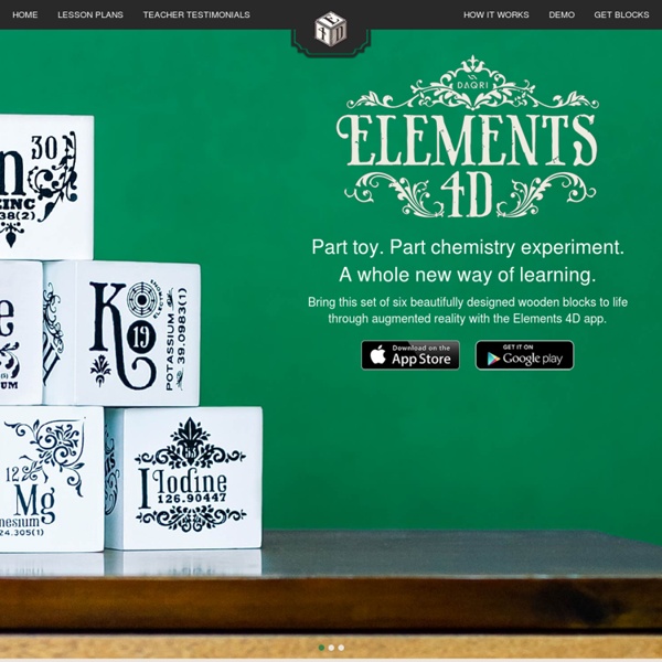 Augmented Reality Chemistry Blocks