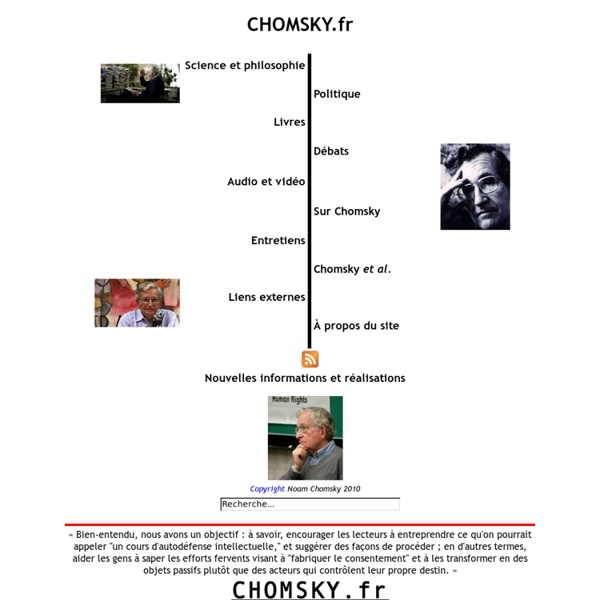 CHOMSKY.fr : Autodéfense intellectuelle