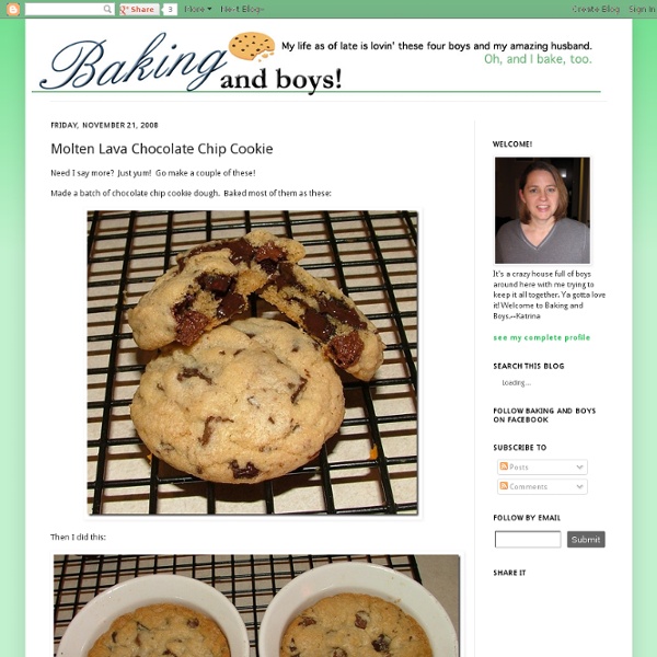 Molten Lava Chocolate Chip Cookie