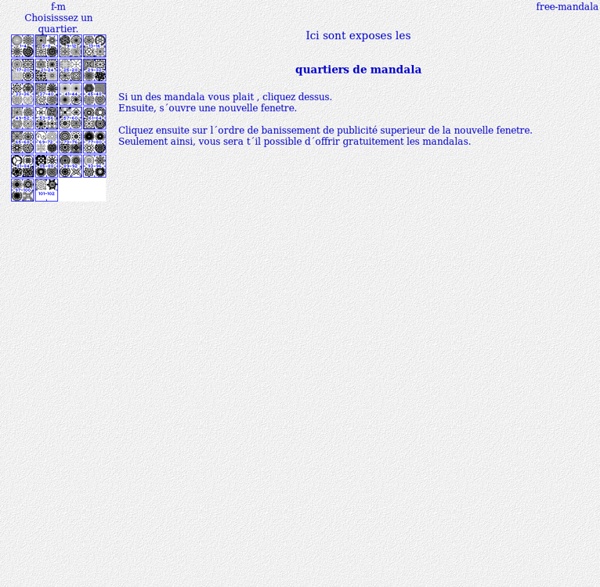 Mandalas gratuits