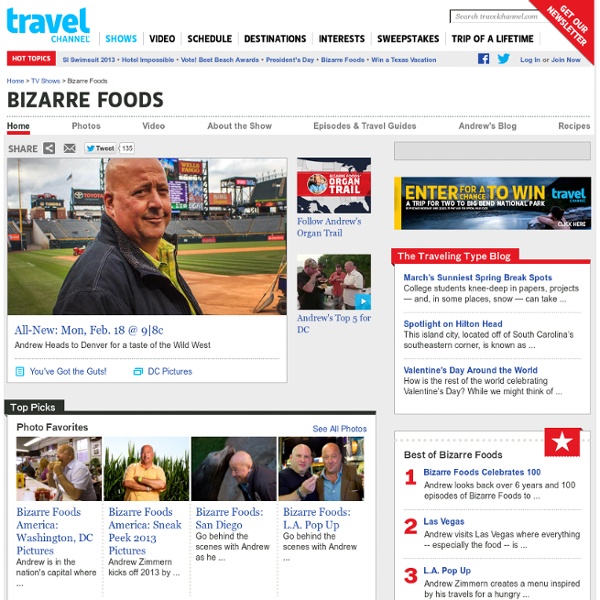 Bizarre Foods - TV Shows - Travel Channel