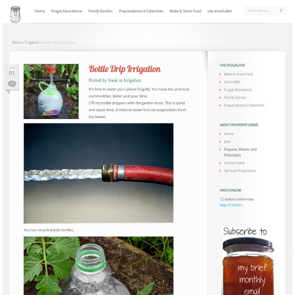 Bottle Drip Irrigation