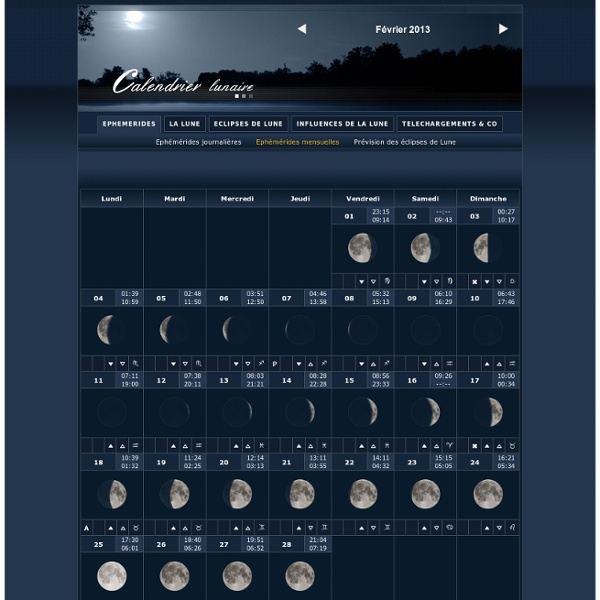 Calendrier lunaire - Septembre 2011