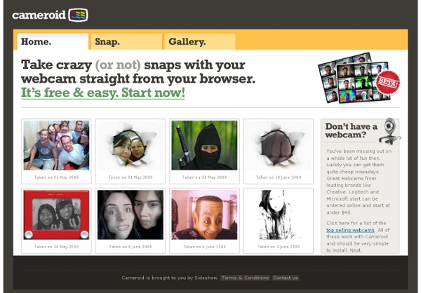 Cameroid - Use your webcam to take photos online!
