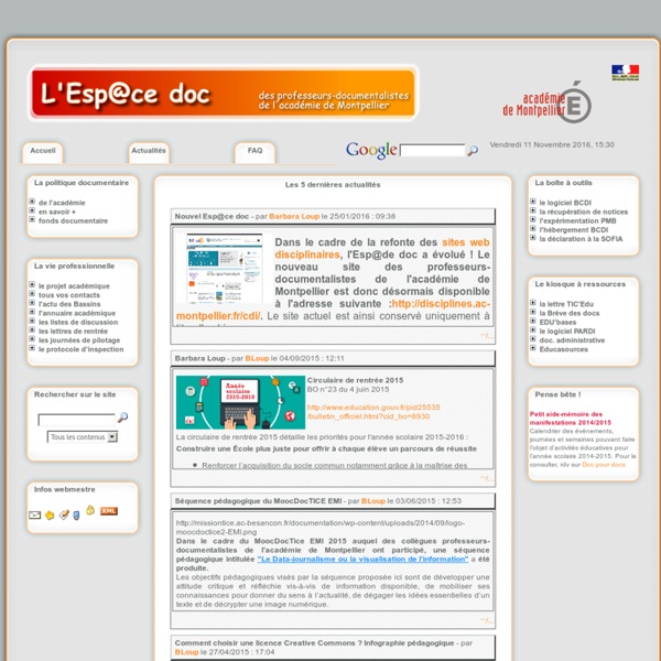 Académie de Montpellier (ancien site CDI)