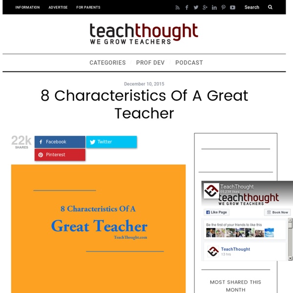 8 Characteristics Of A Great Teacher