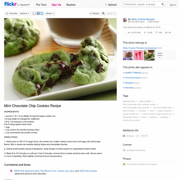 Mint Chocolate Chip Cookies Recipe