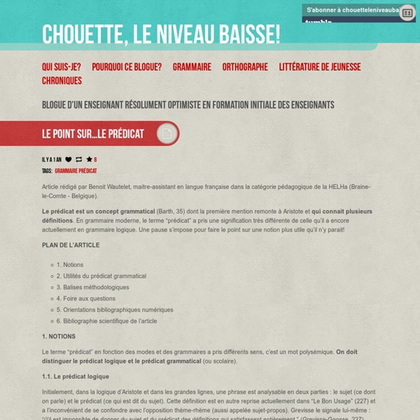 Chouette, le niveau baisse!