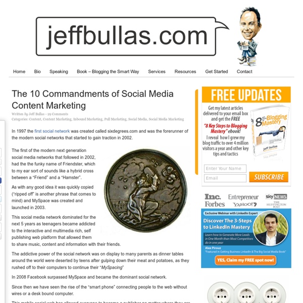 The 10 Commandments of Social Media Content Marketing