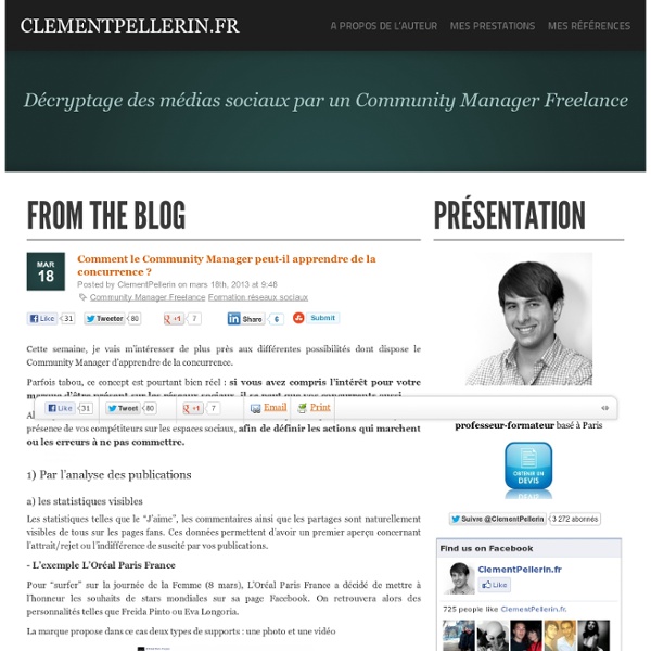 Comment le Community Manager peut-il apprendre de la concurrence ?