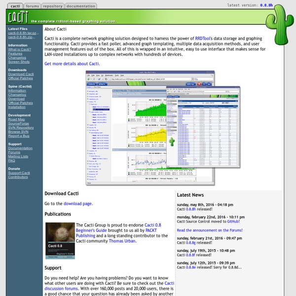 Cacti: The Complete RRDTool-based Graphing Solution