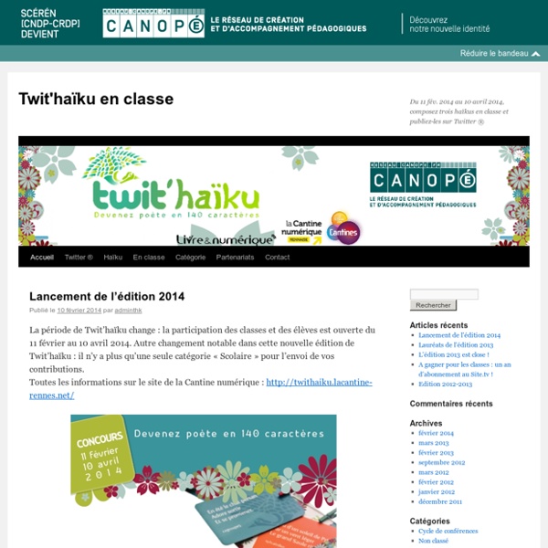 Twit'haïku en classe