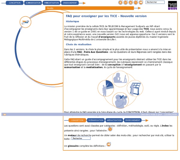 Guide de conception - FAQ pour enseigner par les TICE - Nouvelle version