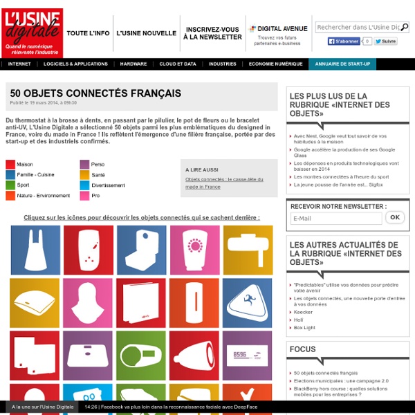 50 objets connectés français - dossier