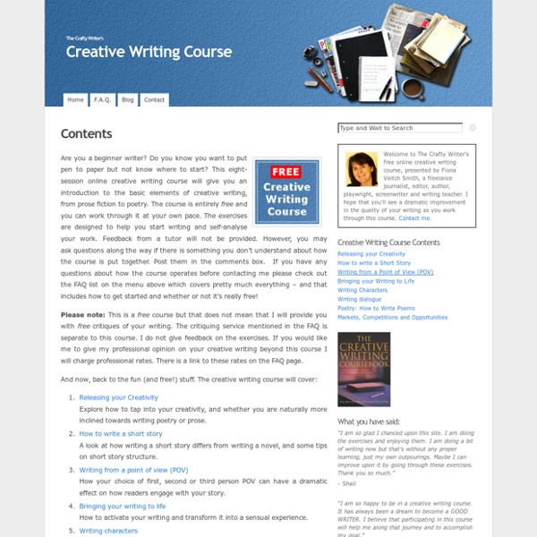Creative Writing Course
