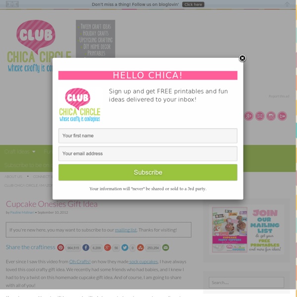Cupcake Onesies Gift Idea