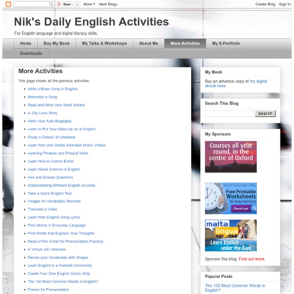 More Activities