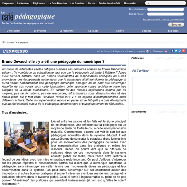 Bruno Devauchelle : y a-t-il une pédagogie du numérique ?