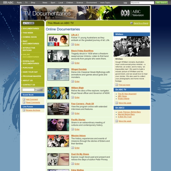 Documentaries - Online Documentaries