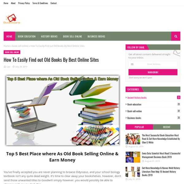 How To Easily Find out Old Books By Best Online Sites