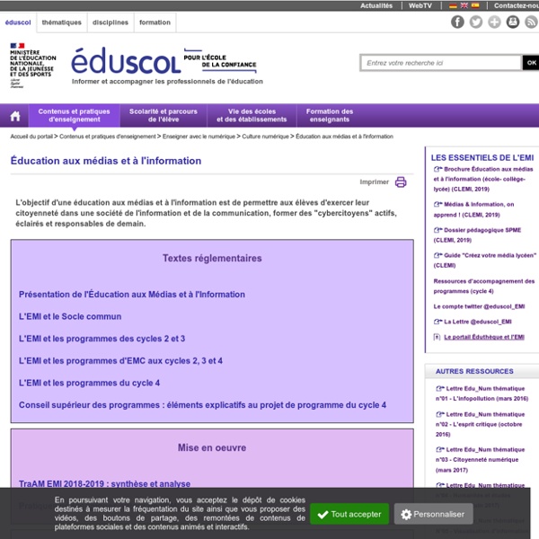 Éducation aux médias et à l'information