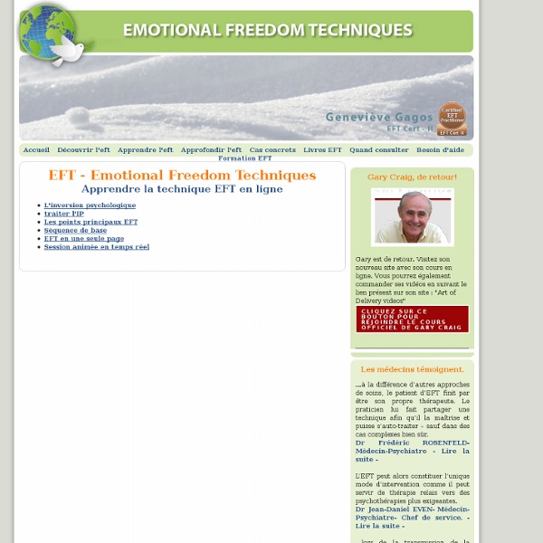 EFT - Apprendre la technique en ligne