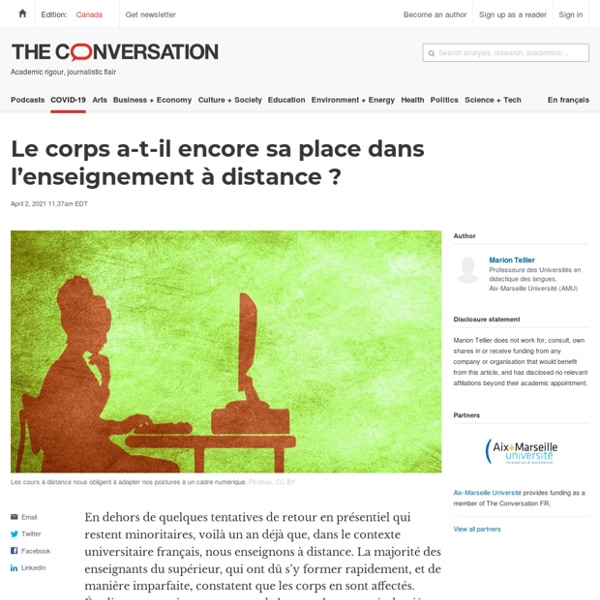 Le corps a-t-il encore sa place dans l’enseignement à distance ?