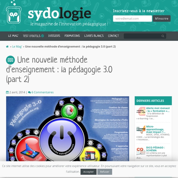Une nouvelle méthode d’enseignement : la pédagogie 3.0 (part 2)