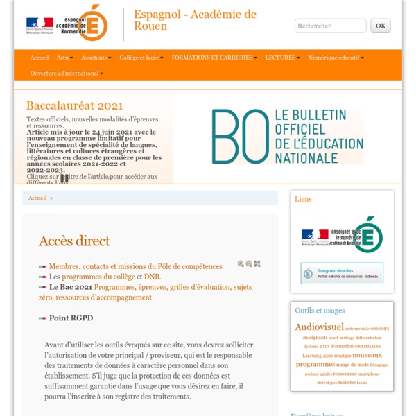 Espagnol - Académie de Rouen