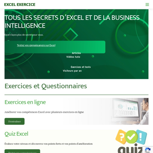 Excel Exercice - Exercices Excel gratuits pour tous