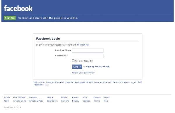 Friendsheet