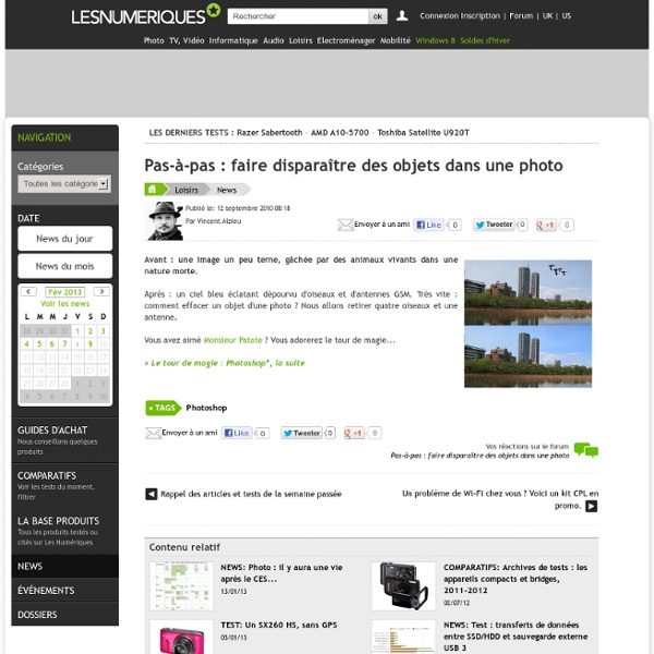 Pas-à-pas : faire disparaître des objets dans une photo