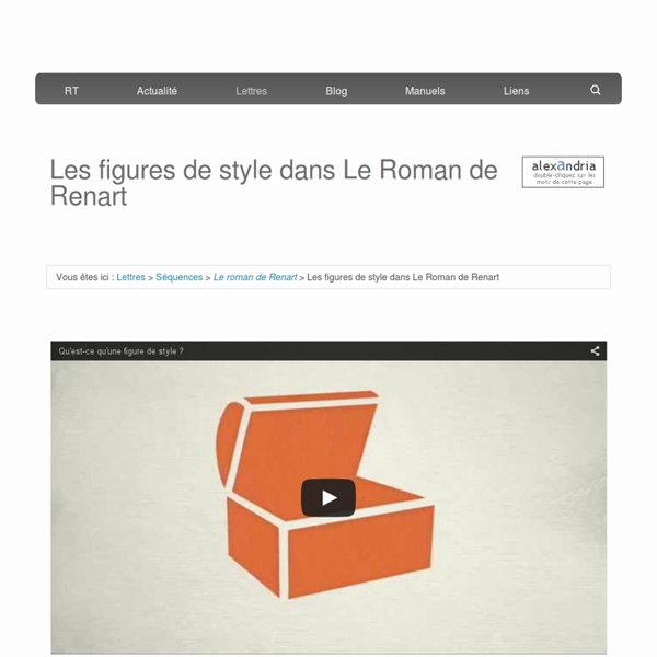 Les figures de style dans Le Roman de Renart