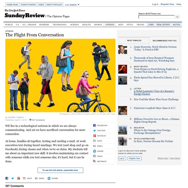 The Flight From Conversation