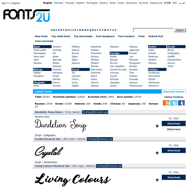 Free fonts