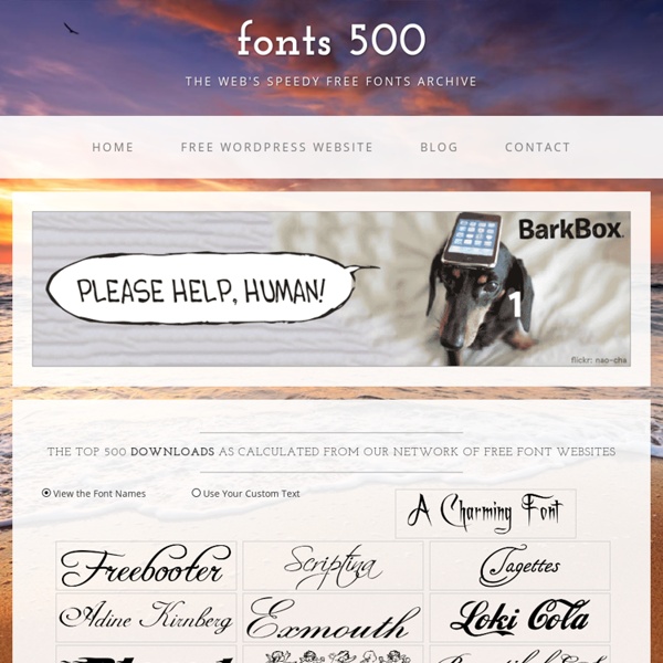 500 fuentes gratuitas