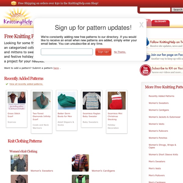 Free Knitting Patterns