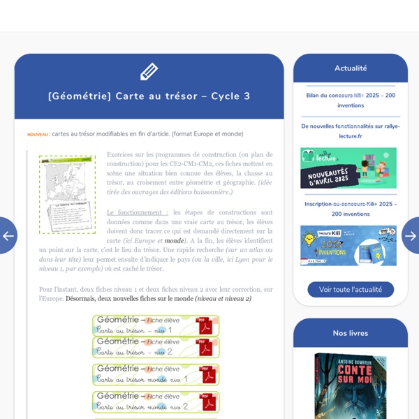 [Géométrie] Carte au trésor