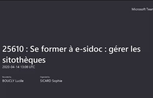 Gérer les sitothèques