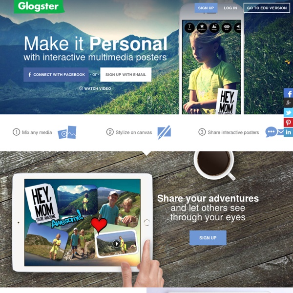 Glogster EDU: A complete educational solution for digital and mobile teaching and learning.