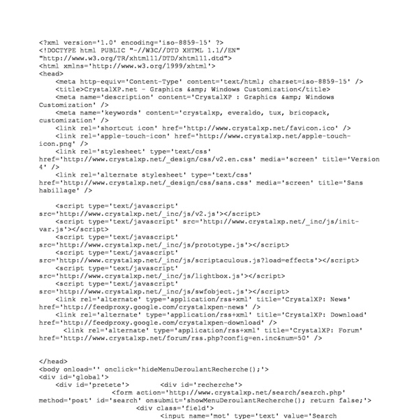 CrystalXP.net - Graphics & Windows Customization