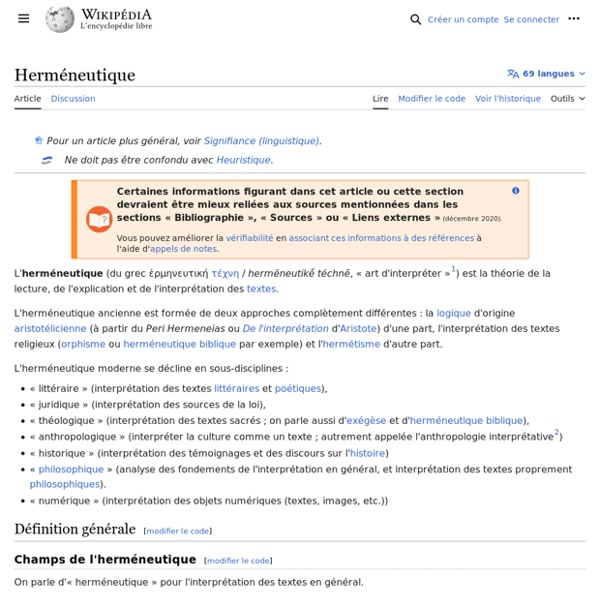 Herméneutique