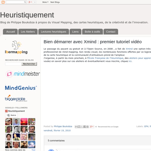 Bien démarrer avec Xmind : premier tutoriel vidéo