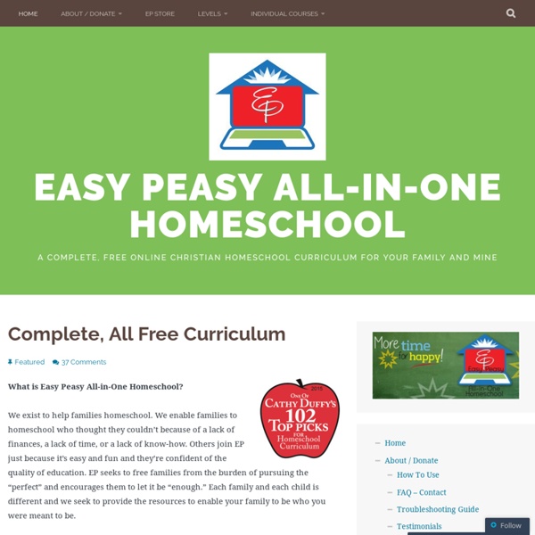 A complete, free online Christian homeschool for your family and mine