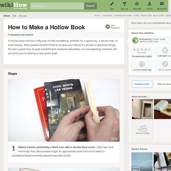 How to Make a Hollow Book (with video)