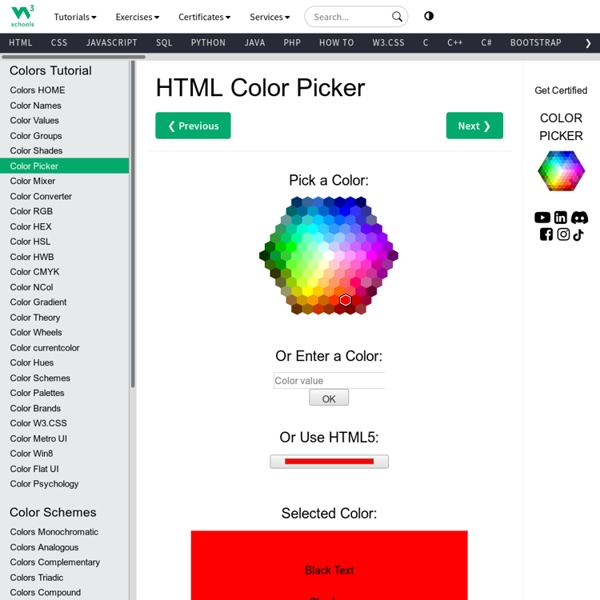 HTML Color Picker